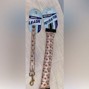 Wimsy Dog Leash (Padded Hand) & Matching Fetch/Tug Toy (PUPPACCINO)
